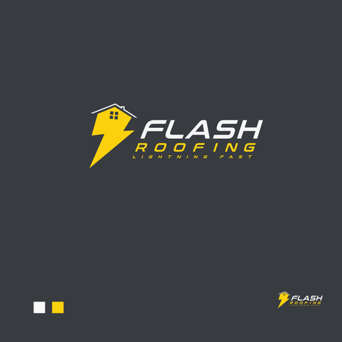 Compete to create a logo for Flash Roofing! Design by Rexboi