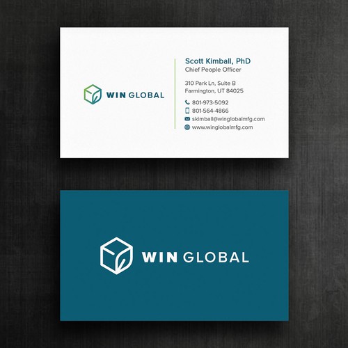 WIN Global Business Card Design Design réalisé par Felix SH