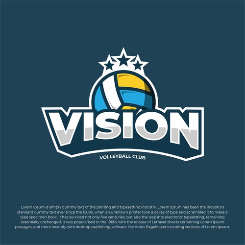 Vision Volleyball Club Design by twentynineproject