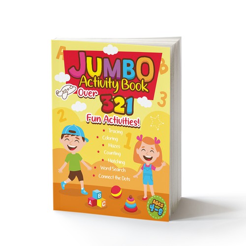 Fun Design for Jumbo Activity Book Design by AdryQ