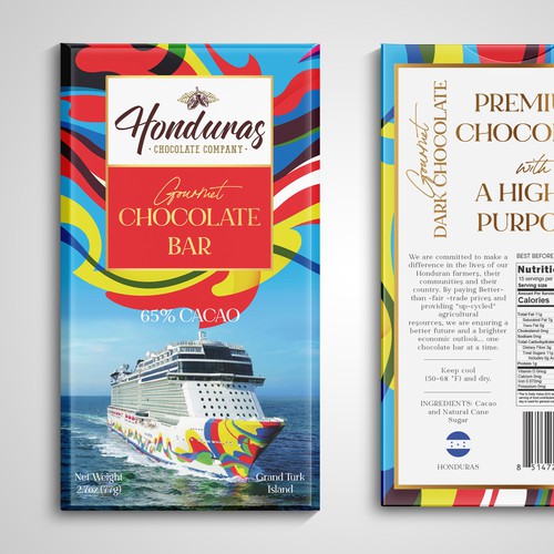 Chocolate Bar Wrapper for Cruiseline Design by bcra