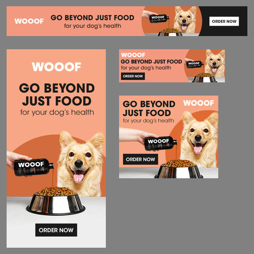 WOOOF Dog Multivitamin banner ads Design by gldesigns