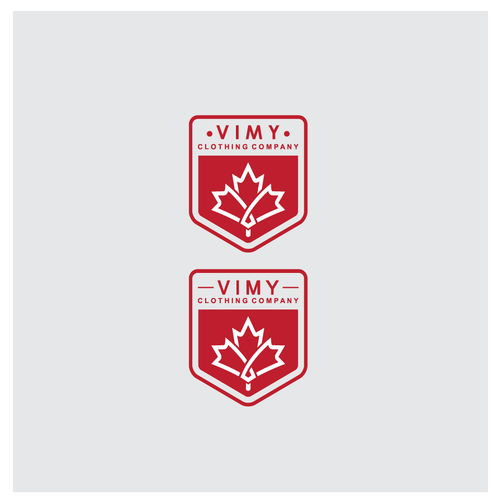 What company has a red maple leaf logo? - 99designs