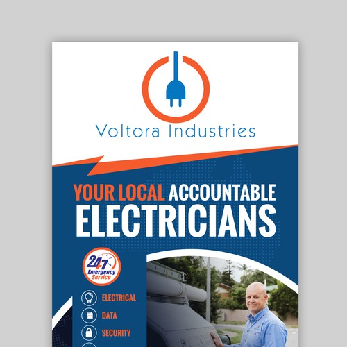Voltora Industries Back Wall Banner Design by GrApHiC cReAtIoN™