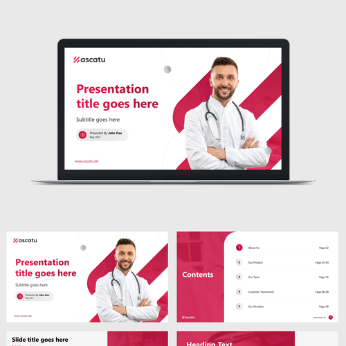 Occupational Health / Company Physician Company - PowerPoint Template Design by RidhoFrahman