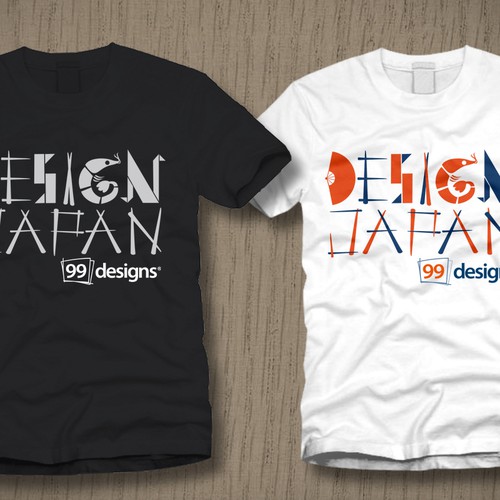 WANTED T-shirt design for 99designs JAPAN Design by Right Hand