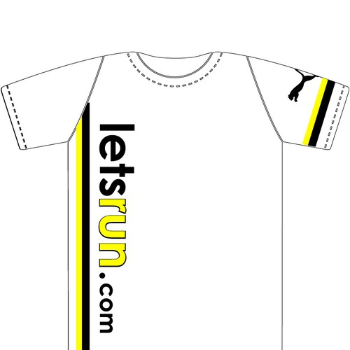 LetsRun.com Tshirt Design Contest Design by Amanda Lynne