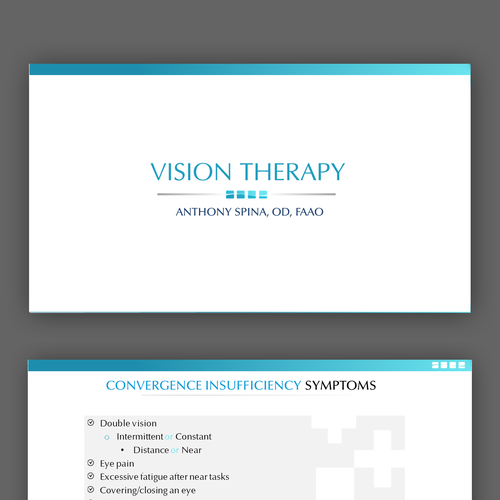 Powerpoint Template for Premier Eye Associates Design by WasismeStudio
