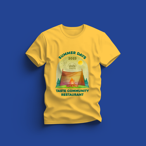 Summer Camp T-Shirt Design by Mozarella