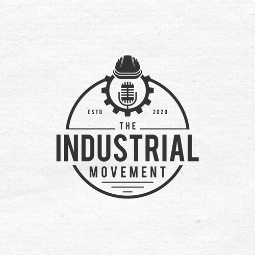 Design VINTAGE INDUSTRIAL PODCAST LOGO di dKOI designs