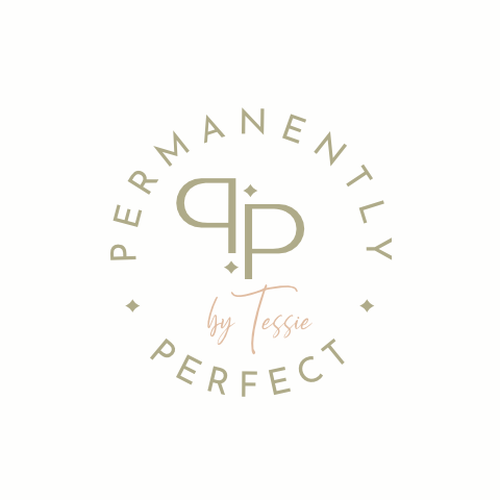 Modern and Clean Permanent Makeup Logo making my brand stand out and be easily identifiable. Design by Besign studio