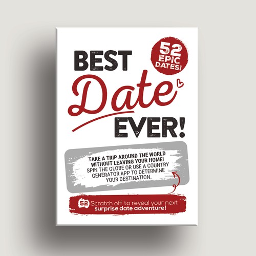 create a fun and eye-catching design for our date night idea box. Design by intanamir