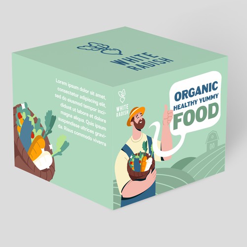 Design di WHITE RADISH-meal prep box di Radmilica