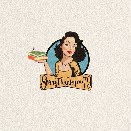 Create a Vintage Logo for a fun vintage shop & book store Diseño de DesignsByYryna™