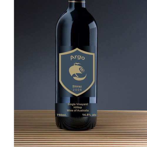 Sophisticated new wine label for premium brand Réalisé par innovmind