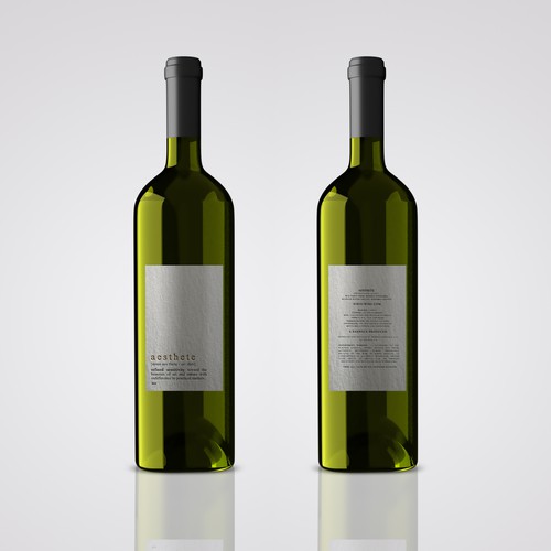 Minimalistic wine label needed Design by Alem Duran