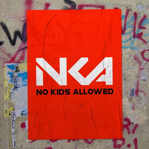 DJ Name Logo Needed for Marketing- NKA (No Kids Allowed) Design by Gudauta™