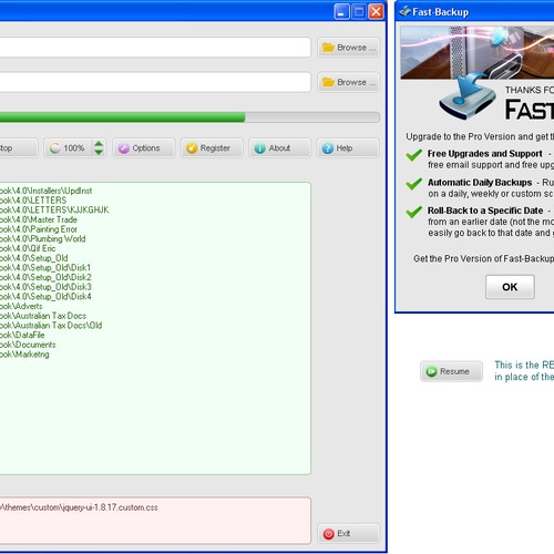 Button / GUI Design for Fast-Backup (Windows application) Ontwerp door Macy 99