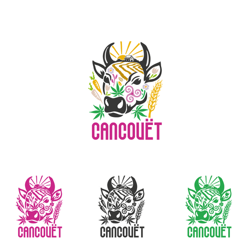 "petite ferme bio, petit budget mais grandes idées" ganador Logotipos