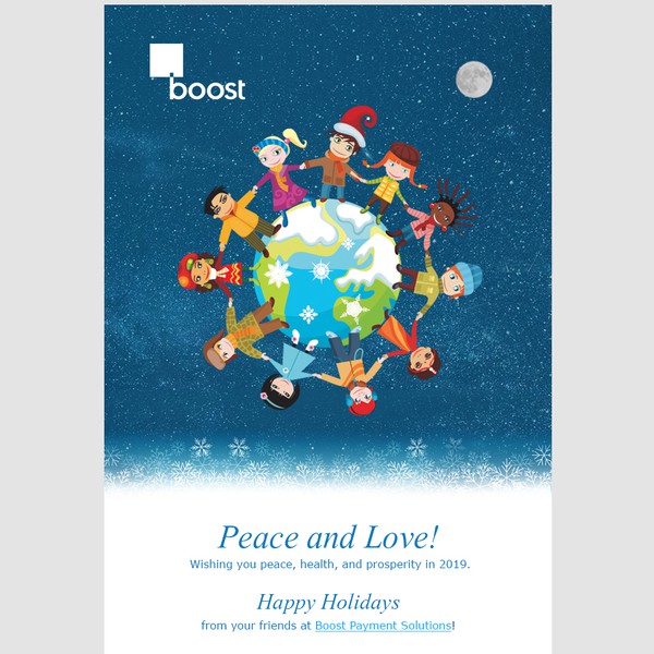 Holidays Email template