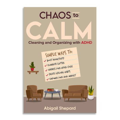 Simple and Empowering book cover for cleaning and organizing Diseño de qwerty4
