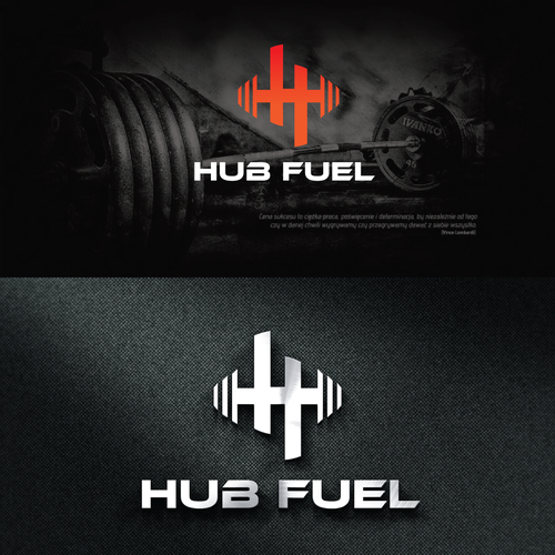 HubFuel for all things nutritional fitness デザイン by armsgraphics