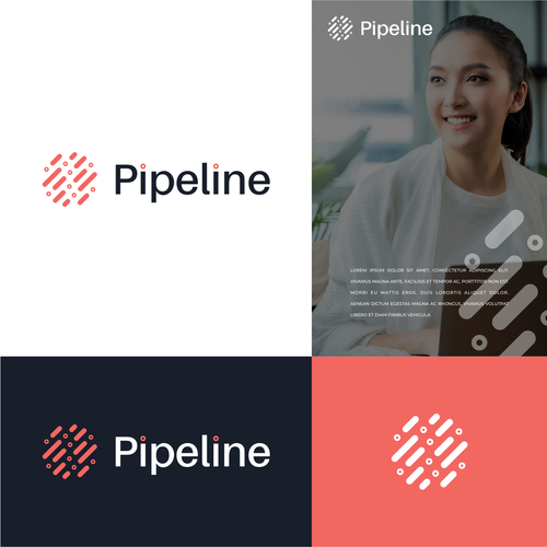 Design a cool, sleek, tech-oriented logo for Pipeline Design by reymore.std