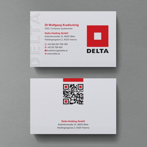 DELTA Business Card Relaunch Design by Birendra Chandra Das