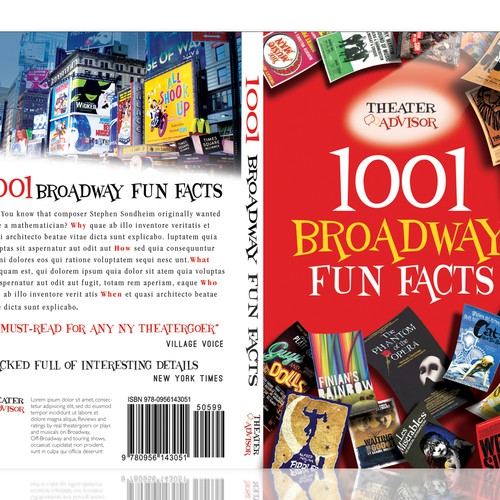 Create The Book Cover For 1001 Broadway Fun Facts Book Cover Contest 99designs