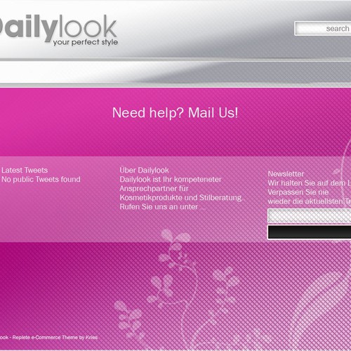 Web page design contest entry by JavaHeat
