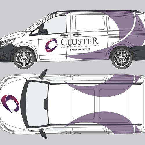 Minimal Car Wrap Design for Mercedes vito(Urgent) Design by Yudhaprilian