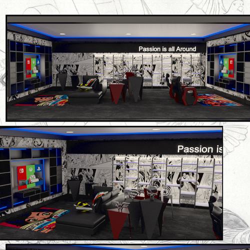 Gaming room best setup Design by Claudia Montaña