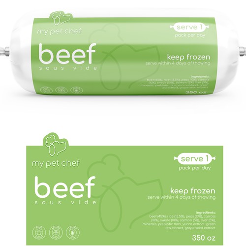 Premium Fresh Dog Food Diseño de Totoya