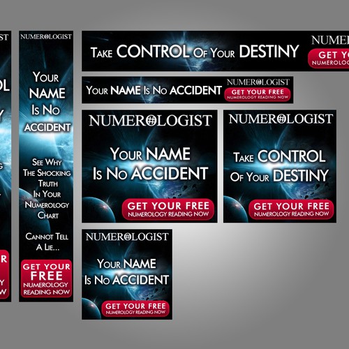 Create the next banner ad for www.Numerologist.com デザイン by Stanojevic