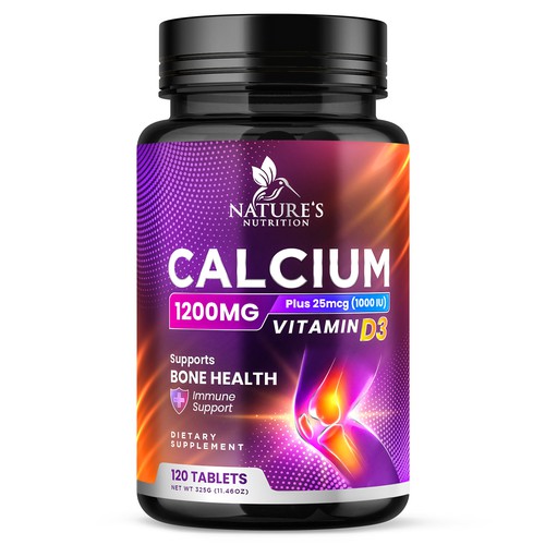 Calcium Plus Vitamin D3 Design Needed for Nature's Nutrition Design by Davi Giolo ★