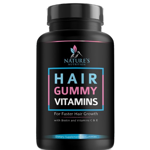 Nature's Nutrition needs a Gummy Vitamins black label Design by agooshe