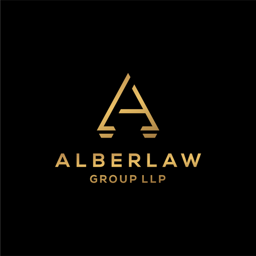 Law office firm logo keep Alber Law separate it looks better Design by canda