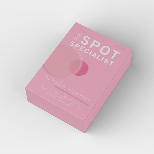 Pimple Patch PACKAGING to appeal to FEMALE BEAUTY user Design by AnaHola