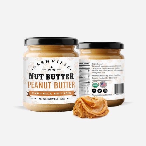 Label Designs Needed For Peanut Butter Company | Product packaging contest