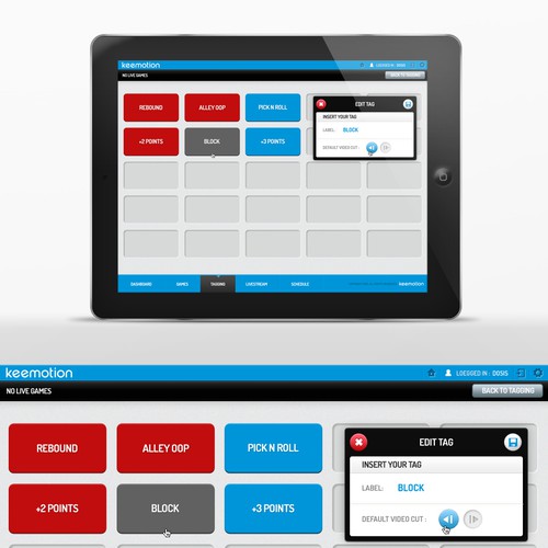 Create a stunning iPad design for a sports app Ontwerp door SoLoMAN