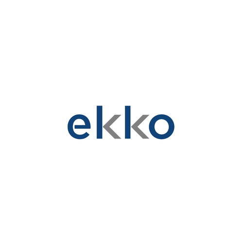 SIMPLE LOGO - ekko Letters then dm after Design by 4U Designs