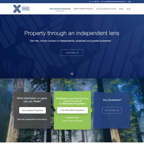 Modify home page design | Web page design contest