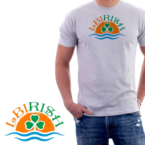 Create classic/bright logo reflecting Irish heritage at the seashore using "LBIRISH" Design by IvanL