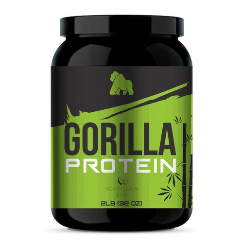 Aesthetic Label for Vegan Protein Power Réalisé par neoflexdesign