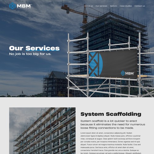 Smart, Clean, Professional - Scaffold Company Website Design by Slaviana