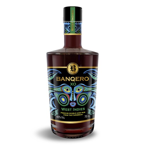 Design the labels of a whole new range of double aged RUM from the CARIBBEAN Design by Nirmana92