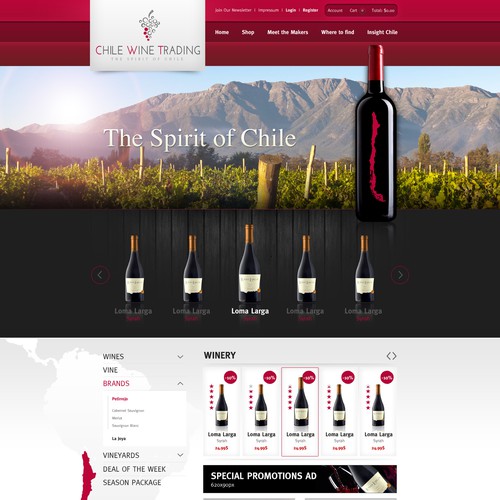 Web page design contest entry by 2ché