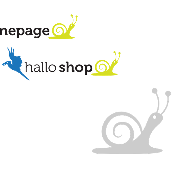 Erstellt ein cooles Logo für Webgestaltung "hallo homepage"