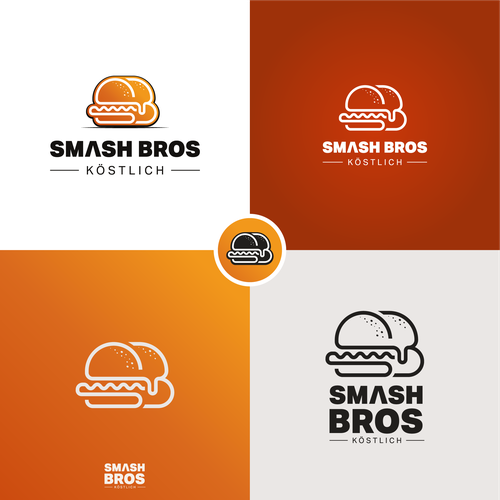 Wir möchten ein Logo mit Wiedererkennungswert für unser Burgerrestaurant Smash Bros Design by Artdityax