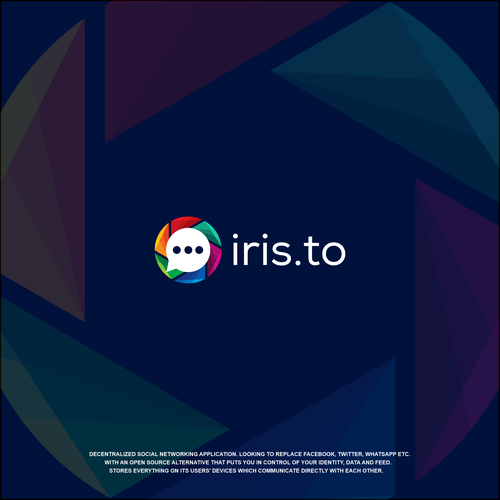 Logo for Iris, the decentralized alternative to social media giants Design by CheeseGuy ✅